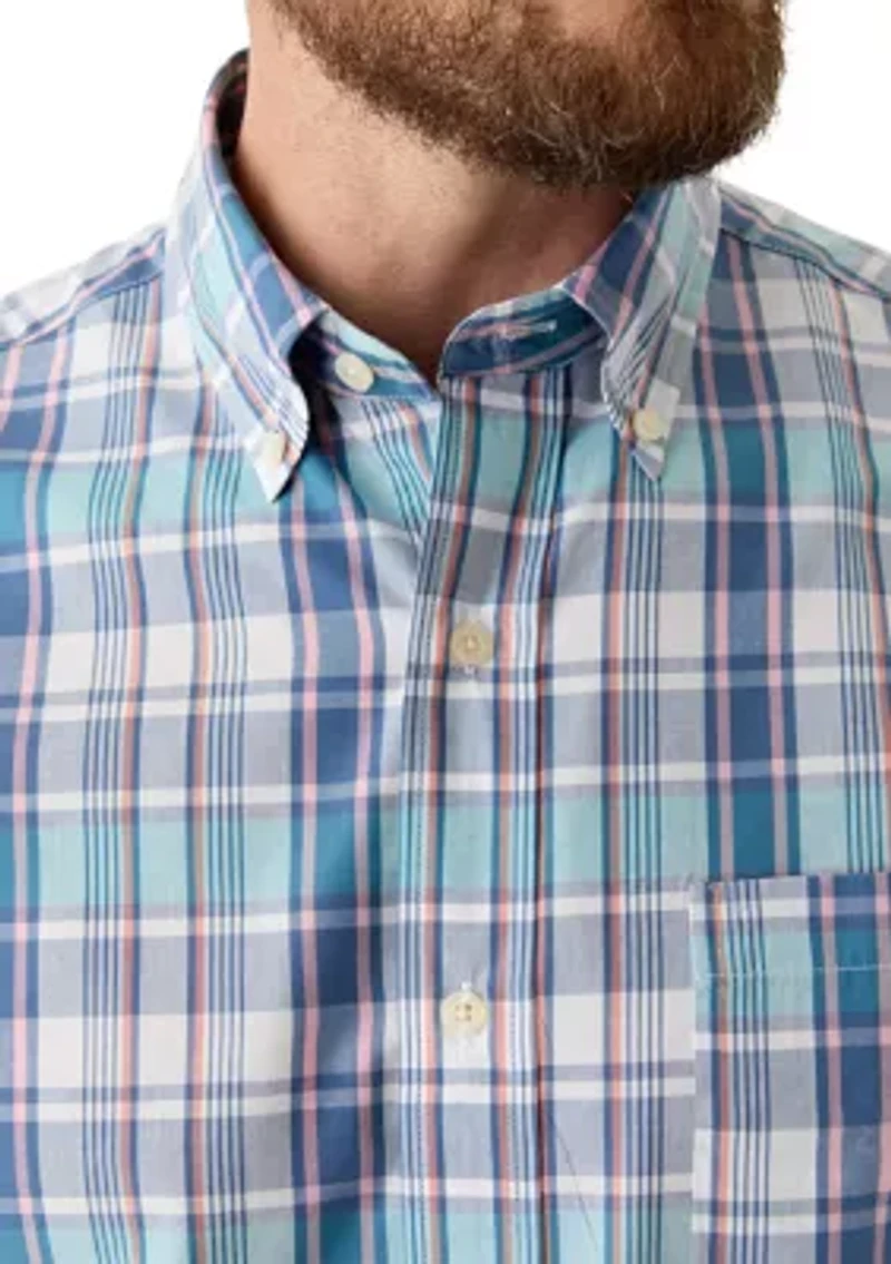 Short Sleeve Easy Care Plaid Shirt