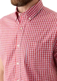 Short Sleeve Easy Care Plaid Shirt