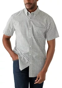 Men's Short Sleeve Easycare Plaid Shirt