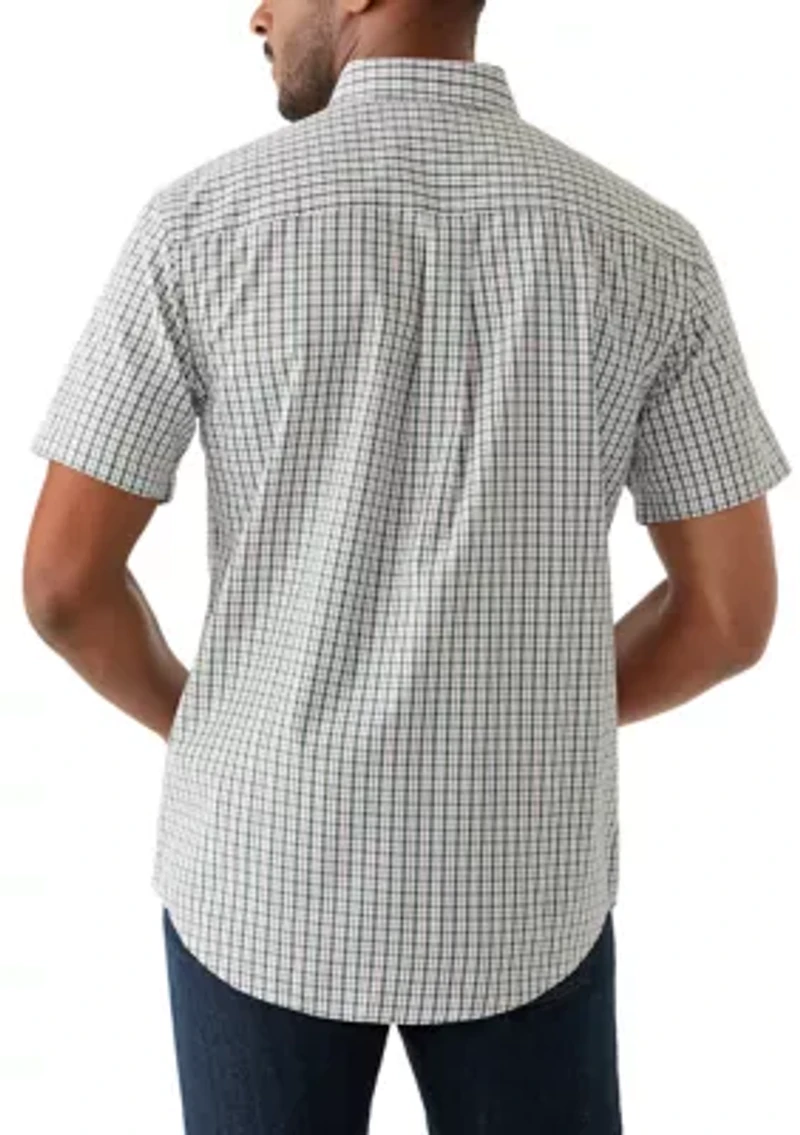 Men's Short Sleeve Easycare Plaid Shirt