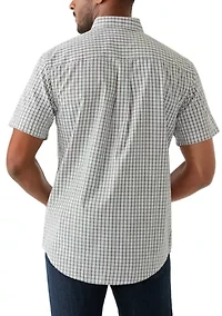 Men's Short Sleeve Easycare Plaid Shirt