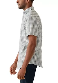 Men's Short Sleeve Easycare Plaid Shirt