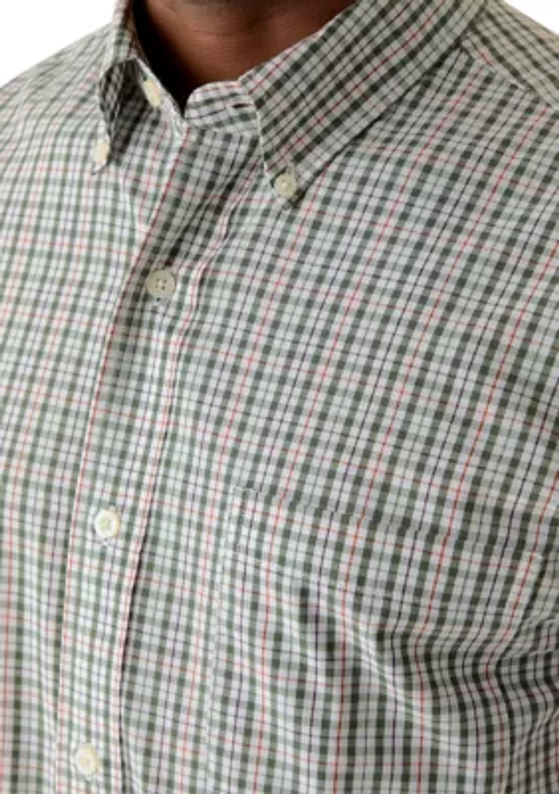 Men's Short Sleeve Easycare Plaid Shirt