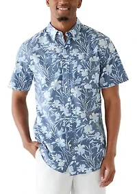 Men's Short Sleeve Easycare Print Shirt
