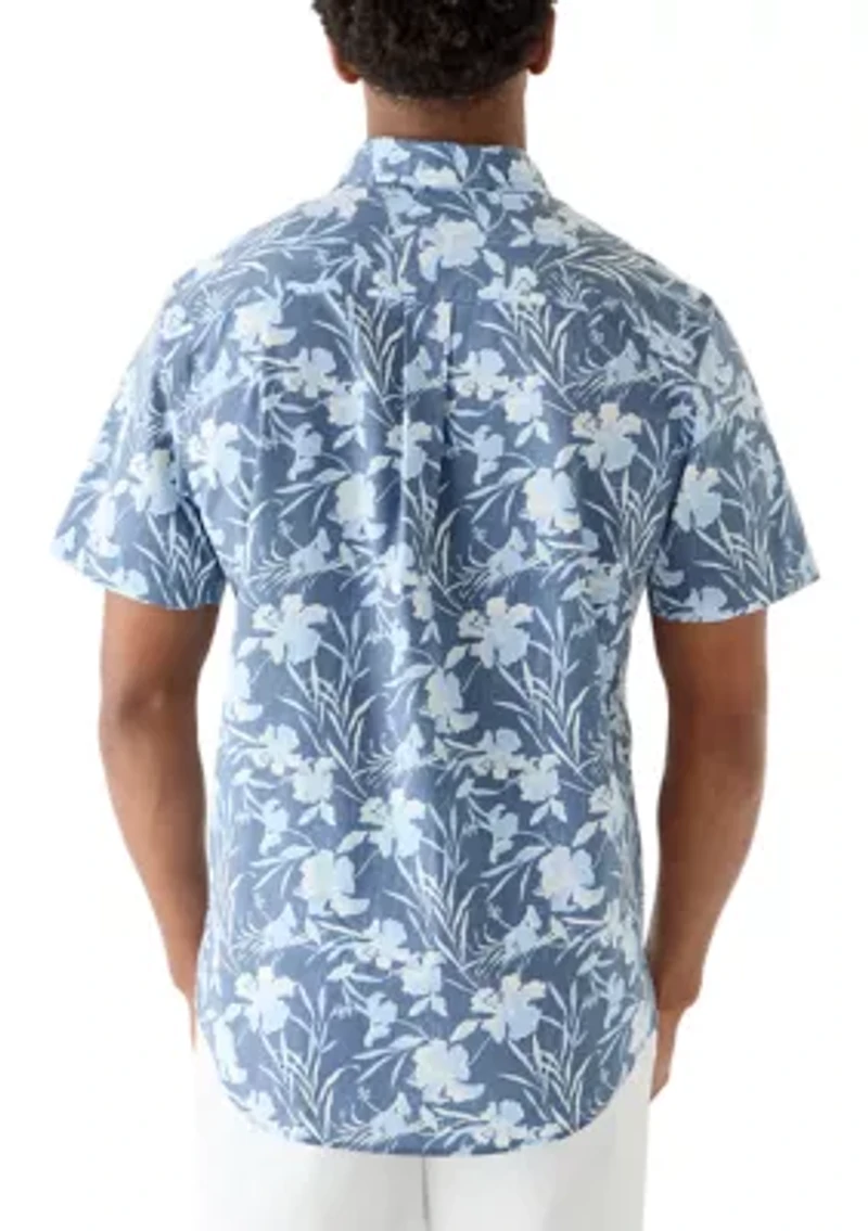 Men's Short Sleeve Easycare Print Shirt