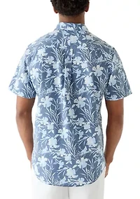 Men's Short Sleeve Easycare Print Shirt