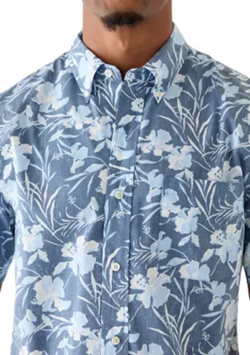 Men's Short Sleeve Easycare Print Shirt
