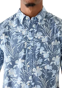 Men's Short Sleeve Easycare Print Shirt