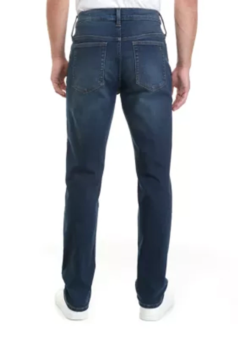 Knit Denim Athletic Jeans