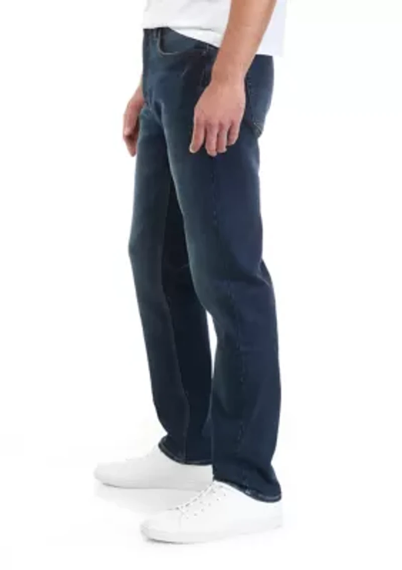 Knit Denim Athletic Jeans