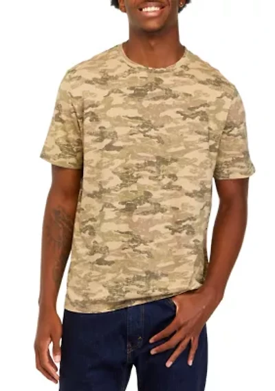 Short Sleeve Printed Crew Neck T-Shirt