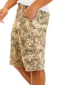 Stacked Printed Cargo Shorts