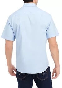 Short Sleeve Poplin Solid Shirt