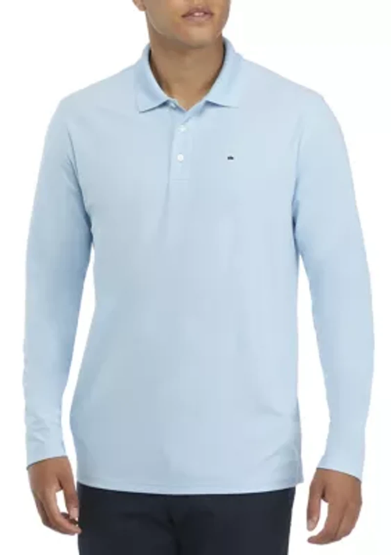 Long Sleeve Piqué Polo Shirt