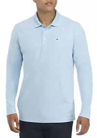 Long Sleeve Piqué Polo Shirt