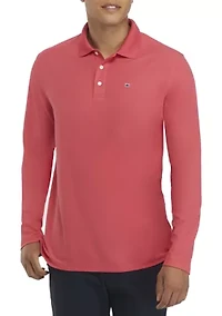 Long Sleeve Piqué Polo Shirt