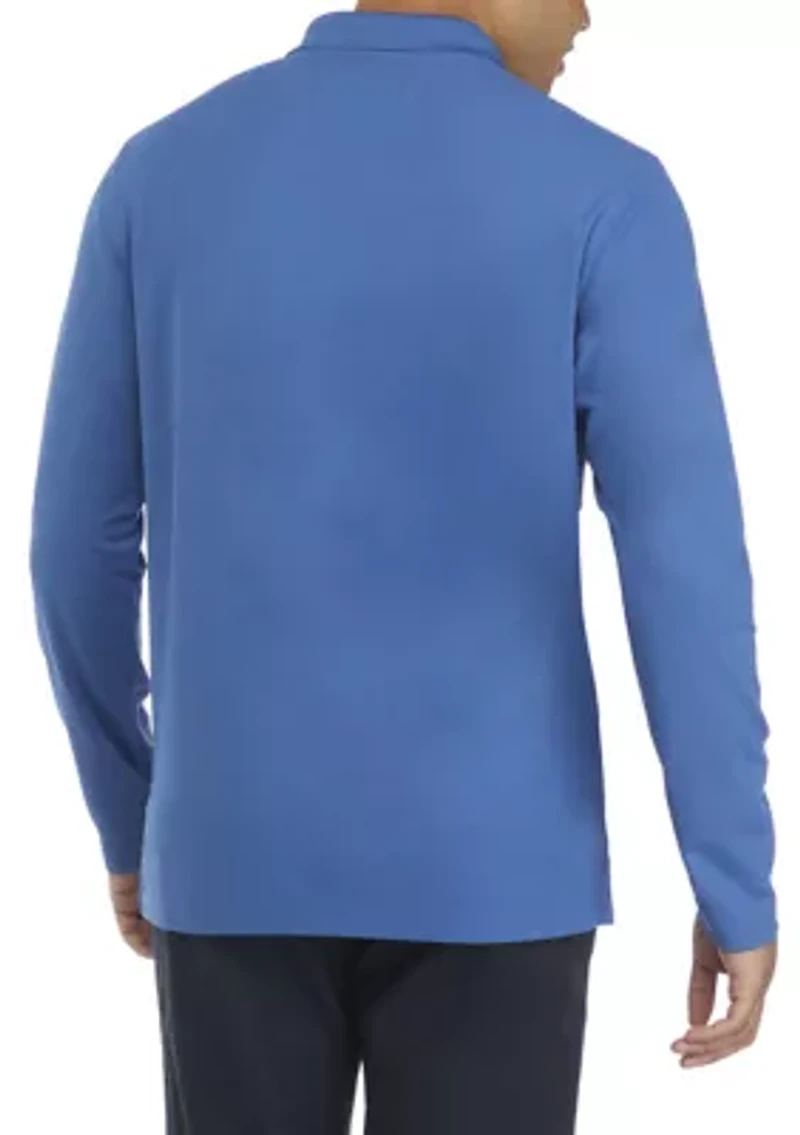 Long Sleeve Piqué Polo Shirt