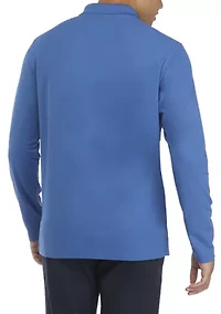 Long Sleeve Piqué Polo Shirt