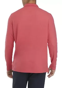 Long Sleeve Piqué Polo Shirt