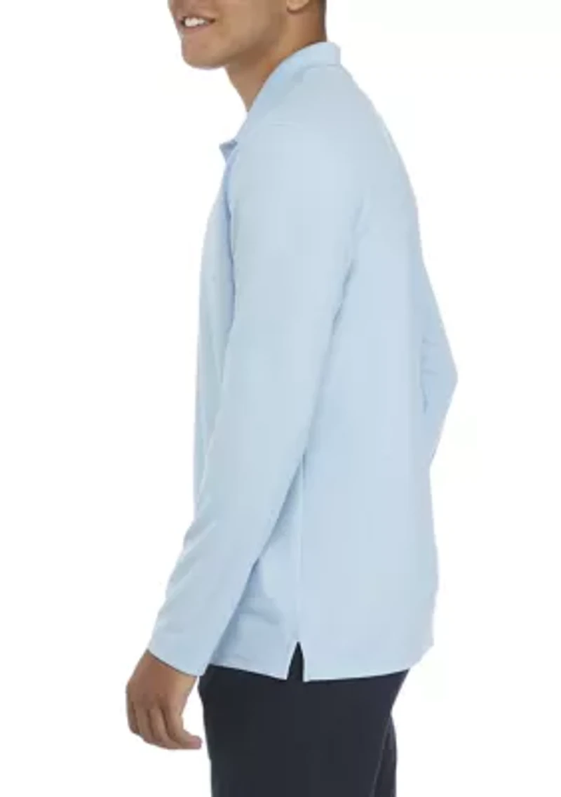 Long Sleeve Piqué Polo Shirt