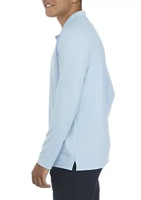 Long Sleeve Piqué Polo Shirt