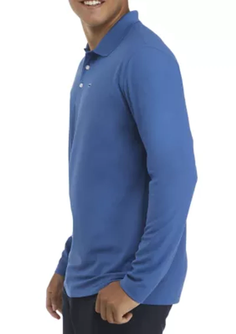 Long Sleeve Piqué Polo Shirt