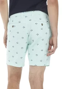 Men's Printed Chambray Shorts