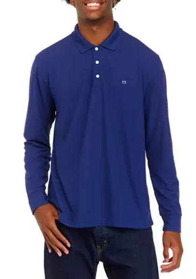 Men's Long Sleeve Performance Piqué Polo