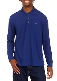 Men's Long Sleeve Performance Piqué Polo