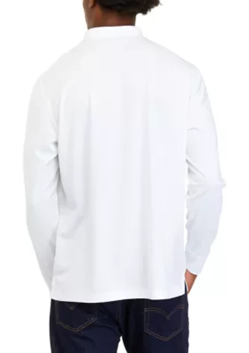 Men's Long Sleeve Performance Piqué Polo