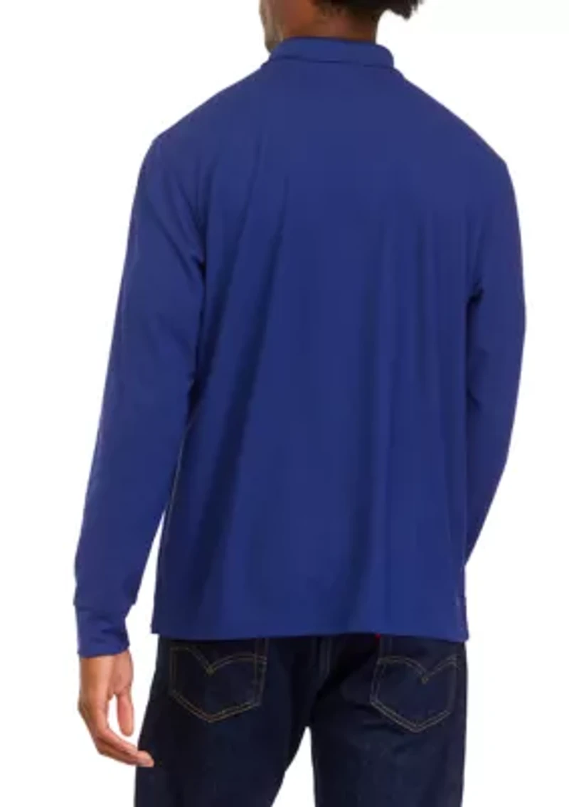 Men's Long Sleeve Performance Piqué Polo
