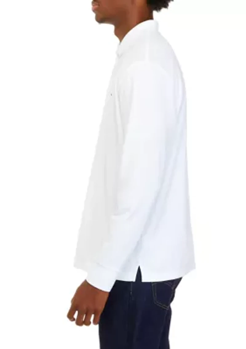 Men's Long Sleeve Performance Piqué Polo