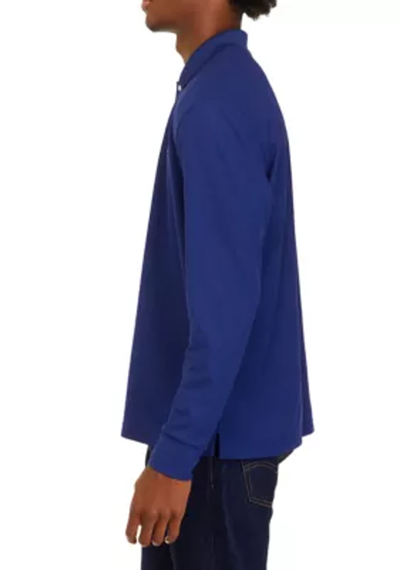 Men's Long Sleeve Performance Piqué Polo