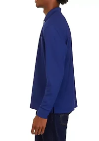 Men's Long Sleeve Performance Piqué Polo