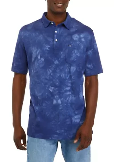 Tie Dye Pocket Polo Shirt
