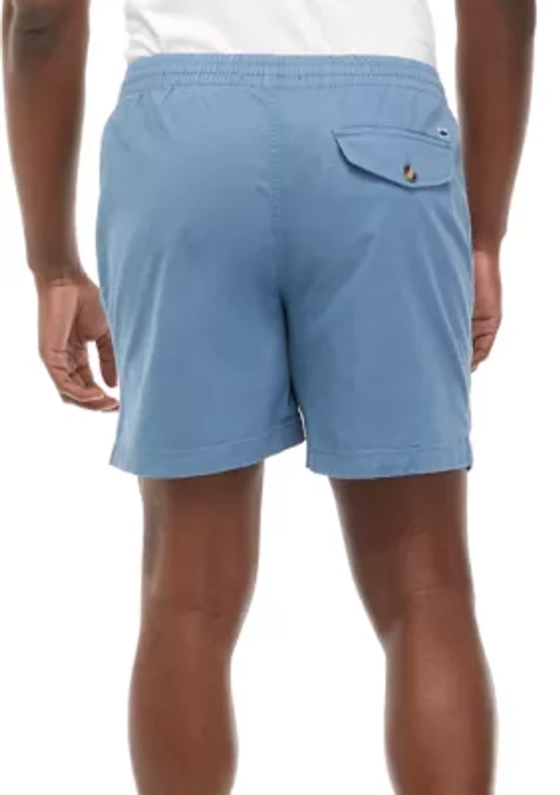 6 Inch Twill Deck Shorts
