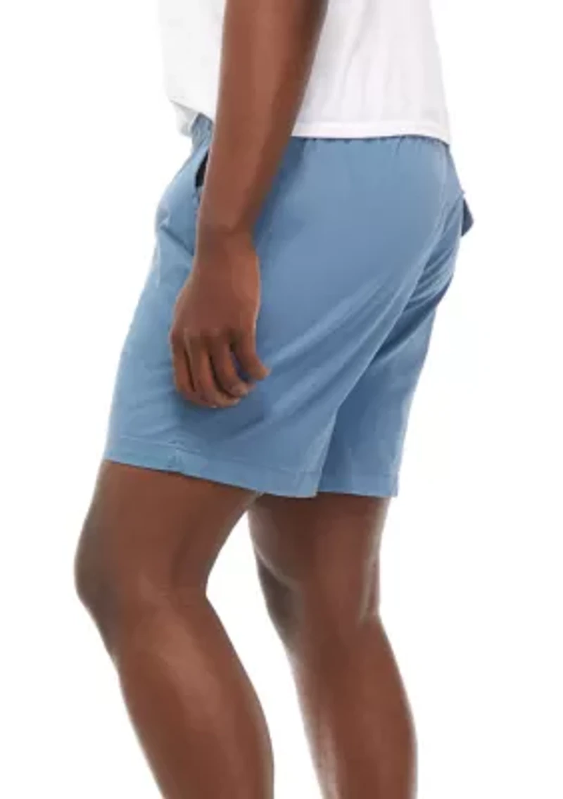6 Inch Twill Deck Shorts