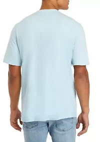 Washed Crew Neck Pocket T-Shirt