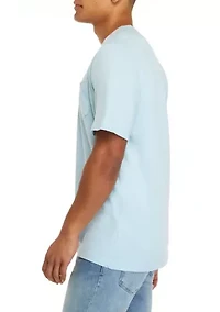 Washed Crew Neck Pocket T-Shirt