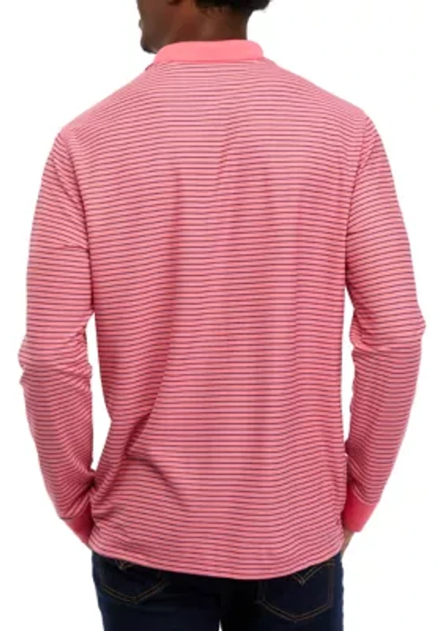 Crown & Ivy Long Sleeve Piqu Polo Shirt | The Summit