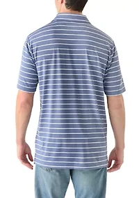 Stripe Short Sleeve Performance Polo Shirt