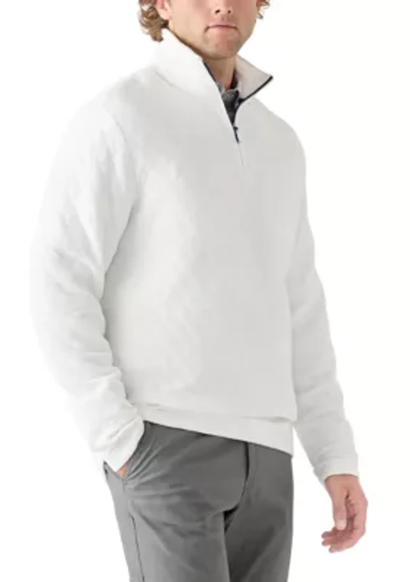 Quilted Quarter Zip Pullover