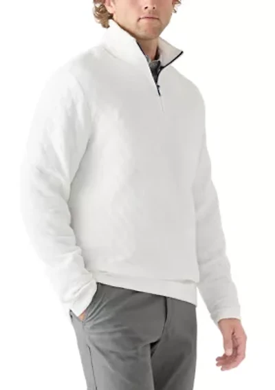 Quilted Quarter Zip Pullover