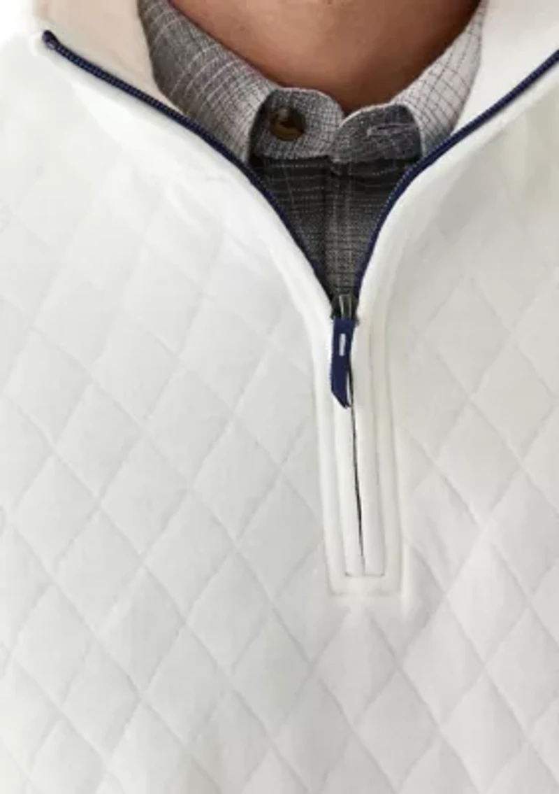 Quilted Quarter Zip Pullover
