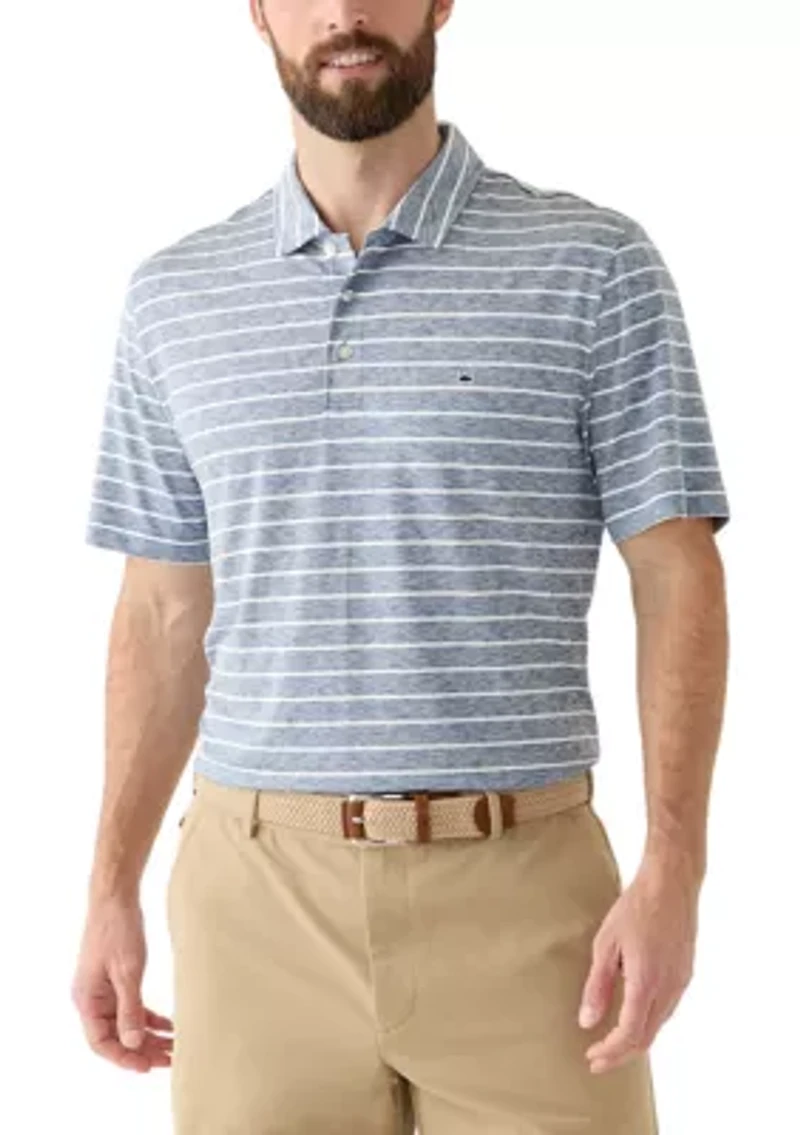 Striped Performance Polo Shirt