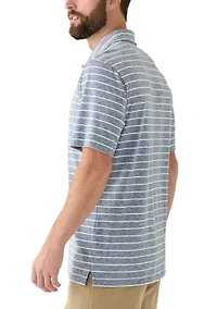 Striped Performance Polo Shirt