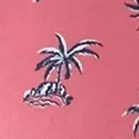 Short Sleeve Floral Printed Polo Shirt