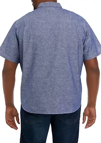 Big & Tall Short Sleeve Woven Shirt