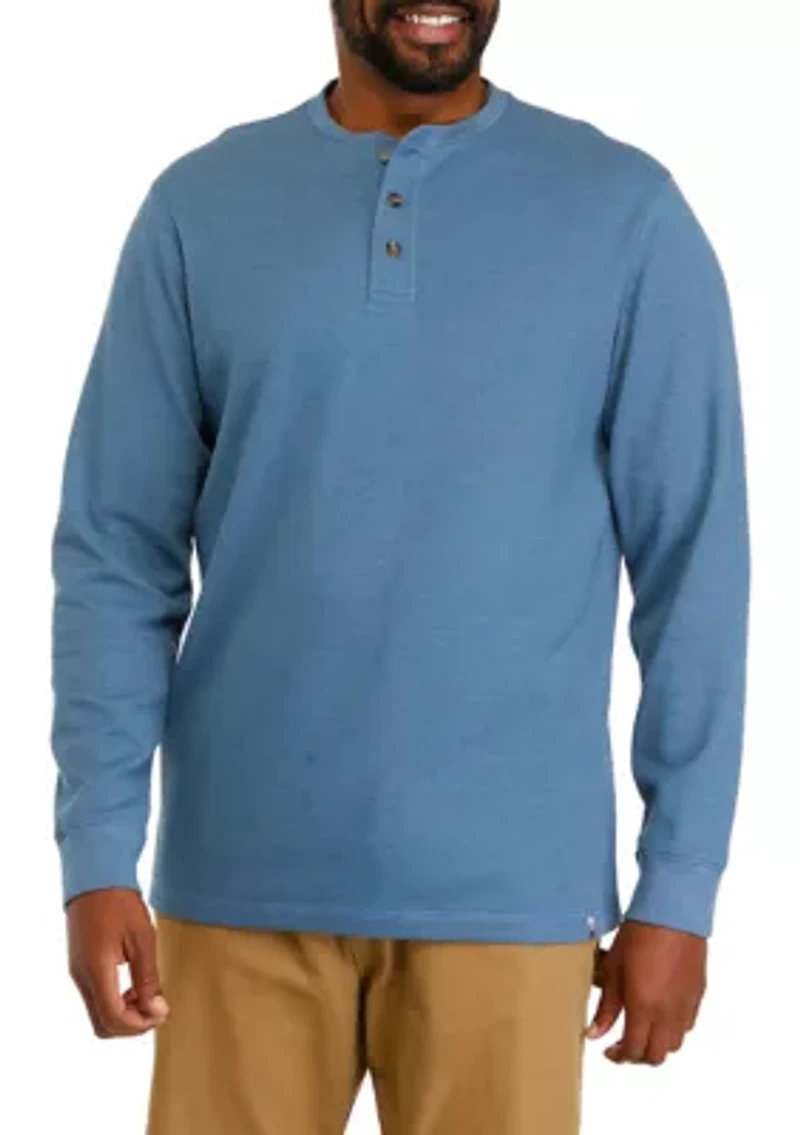 Big & Tall Long Sleeve Thermal Henley Shirt
