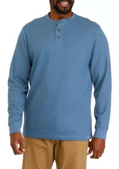 Big & Tall Long Sleeve Thermal Henley Shirt